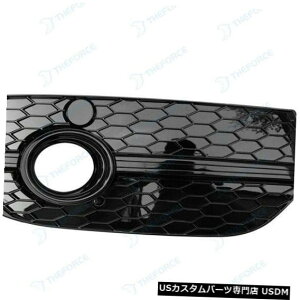 Front Bumper Cover 2PフルブラックフロントバンパーハニカムフォグランプカバーアウディQ3 2013-15 YL1 / 101 2P Full Black Front Bumper Honeycomb Fog Lamp Cover For Audi Q3 2013-15 YL1/101