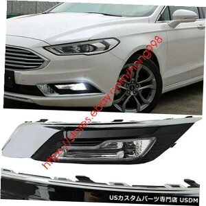 Front Bumper Cover �o���p�[LED�t�H�O�����v�����v�J�o�[�X�C�b�`�Z�b�g�t�H�[�h�t���[�W�����Z�_��2017 2018 Bumper LED Fog Lights Lamps Cover Switch Set for Ford Fusion Sedan 2017 2018 �y���s�A���i�z