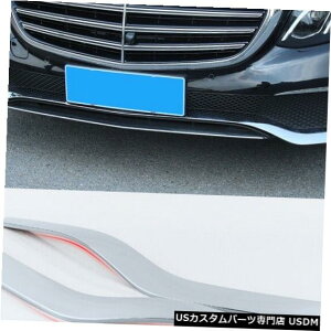Front Bumper Cover 3x for Benz E-Class W213 2016-2017 Chrome Front Bumper Lip  Corner Cover Trim