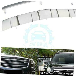 Front Bumper Cover LfbNXT5 2017̃XeX|XCo[ubVtg{gop[Jo[ Stainless Steel Sliver Brushed Front Bottom Bumper Cover For Cadillac XT5 2017