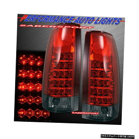 Tail light 88-99 GM C / K 1500 2500 3500ユーコン郊外の赤い煙LEDテールライトのセット Set of Red Smoke LED Taillights for 88-99 GM C/K 1500 2500 3500 Yukon Suburban