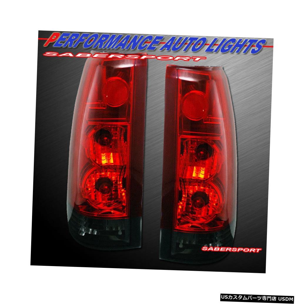 Tail light 88-99 GM C   K 1500 2500 3500ユーコンサバーバン用のレッドスモークG5テールライトのセット  Set of Red Smoke G5 Taillights for 88-99 GM C K 1500 2500 3500 Yukon Suburban