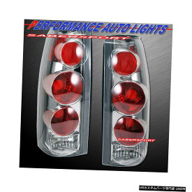 Tail light 88-99 GM C / K 1500 2500 3500ユーコンサバーバン用クロームクリアテールライトセット Set of Chrome Clear Taillights for 88-99 GM C/K 1500 2500 3500 Yukon Suburban