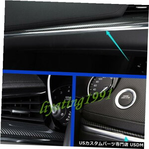 R\[Jo[ LfbNXT5 2016-2019̃J[{t@Co[_bV{[hZ^[R\[Jo[g Carbon Fiber Dashboard Center Console Cover Trim For Cadillac XT5 2016-2019