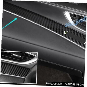 �R���\�[���J�o�[ 2PCS�J�[�{���t�@�C�o�[�_�b�V���{�[�h�Z���^�[�R���\�[���J�o�[�C���t�B�j�e�BQX50 2018-19�g���� 2PCS Carbon Fiber Dashboard Center Console Cover Trim For Infiniti QX50 2018-19 �y���s�A���i