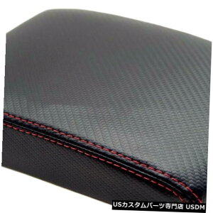 R\[Jo[ VWWFb^xgStMK5 05-10bhXeb`pR\[A[XgJ[{t@Co[Jo[ Console Armrest Carbon Fiber Cover For VW Jetta Vento Golf MK5 05-10 Red Stitch