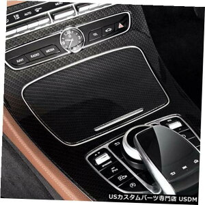 �R���\�[���J�o�[ �J�[�{���X�^�C���Z���^�[�R���\�[���M�A�V�t�g�p�l���J�o�[�g�����x���cE�N���XW213 Carbon Style Center Console Gear Shift Panel Cover Trim For Benz E-Class W213 �y���s�A���i�z