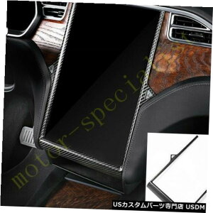 R\[Jo[ TeslafX 2016-2018̃J[{t@Co[Z^[R\[GPSplJo[g Carbon Fiber Center Console GPS Panel Cover Trim For Tesla Model X 2016-2018
