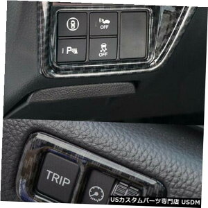 R\[Jo[ z_AR[h2018 2019J[{t@Co[bNJ[R\[@\{^g For Honda Accord 2018 2019 Carbon Fiber Look Car Console Function Button Trim