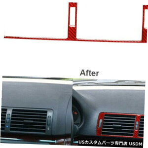 �R���\�[���J�o�[ BMW 3�V���[�YE46 98-05�̂��߂̐Ԃ��Y�f�@�ۂ̃R���\�[����C�o���̏o���t���[���J�o�[ Red Carbon Fiber Console Air Vent Outlet Frame Cover For BMW 3 Series E46 98-05 �y���s�A���i�z