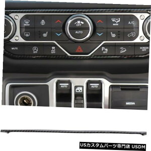 R\[Jo[ 2018 19W[vO[JLJ[{t@Co[Z^[R\[ACXCb`{^Jo[ For 2018 19 Jeep Wrangler JL Carbon fiber Center Console AC Switch Button Cover