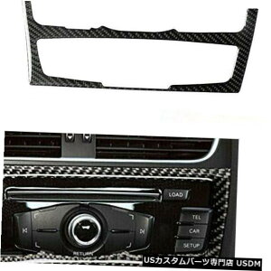 �R���\�[���J�o�[ �J�[�{���t�@�C�o�[�R���\�[��AC / CD�p�l���t���[���J�o�[�g����Audi A4 B8 A5 10-16�p Carbon Fiber Console AC/ CD Panel Frame Cover Trim Fit For Audi A4 B8 A5 10-16 �y���s�A���i�z