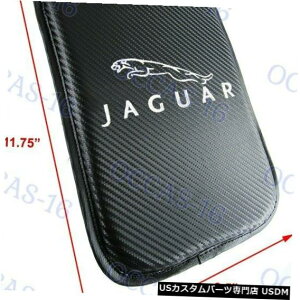 �R���\�[���J�o�[ JAGUAR�J�[�{���J�[�Z���^�[�R���\�[���̃A�[�����X�g�N�b�V�����}�b�g�p�b�h�J�o�[�̐V�����h�J New Embroidery for JAGUAR Carbon Car Centr Console Armrest Cushion Mat Pad Cover �y���s�A��