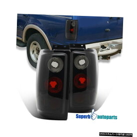 Tail light 1997-2002フォードエクスペディションテールライトブレーキランプ光沢のある黒い煙のペア For 1997-2002 Ford Expedition Tail Lights Brake Lamps Glossy Black Smoke Pair