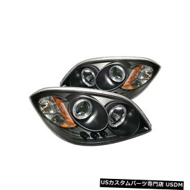 ヘッドライト Spyder 5009326 Halo LEDプロジェクターヘッドライトブラック07-09ポンティアックG5 2個用NEW Spyder 5009326 Halo LED Projector Headlights Black For 07-09 Pontiac G5 2pc NEW
