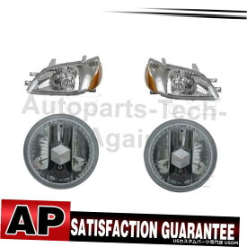 トヨタEchoの4のTYCヘッドライトアセンブリフォグライトアセンブリは、左右のセット TYC Headlight Assembly Fog Light Assembly Left Right Set Of 4 For Toyota Echo