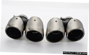 GAp[c |VFE}J2.0i201416jPAIRpSILVERrCqg}t[e[pCv SILVER Exhaust Tips Muffler Tail Pipes for Porsche Macan 2.0 (2014-16) PAIR