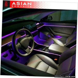 GAp[c TESLAf3 2016+ 64F̂߂̊TRIMLbg AMBIENT LIGHT TRIM KIT for TESLA Model 3 2016+ 64 Colors