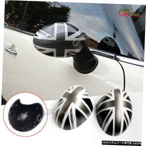 GAp[c MININ[p[S F54 F55 F56 F57 F60ubNjIWbNTCh~[Jo[邽߂ For MINI Cooper S F54 F55 F56 F57 F60 Black Union Jack Side Mirror Cover Replace