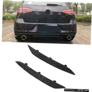 GAp[c ubNAtHOtN^[njJgtBbĝ߂VWSt7.5 MK7.5 GTI / R 2PCS Black Rear Fog Reflector Honeycomb Trim Fit For VW Golf 7.5 MK7.5 GTI/R 2PCS