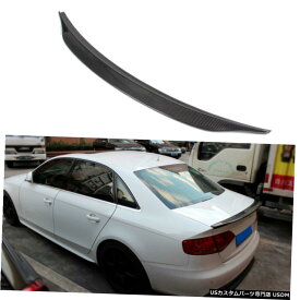 エアロパーツ カーボンファイバーテールトランクスポイラーリアウイングリップフィット用アウディA4のB9セダン13-16 Carbon Fiber Tail Trunk Spoiler Rear Wing Lip Fit For Audi A4 B9 Sedan 13-16