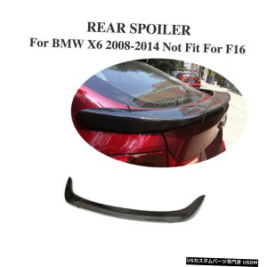 GAp[c BMW X6 E71J[{t@Co[AgNX|C[e[u[gECOH2008N2014Nɂ̓tBbg Fits BMW X6 E71 Carbon Fiber Rear Trunk Spoiler Tail Boot Wing Factory 2008-2014