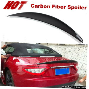 GAp[c AgNX|C[ECOɂĂ̓}ZeBEOgD[YRo[`u12-14J[{t@Co[ Rear Trunk Spoiler Wing For Maserati GranTurismo Convertible 12-14 Carbon Fibe