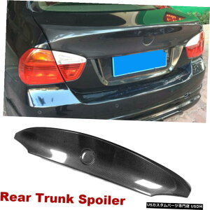 �G�A���p�[�c �t�B�b�g���̂��߂�BMW 3�V���[�YE90 325I 335i��2005�N����2008�N���A�X�|�C���[�u�[�g�E�C���O�J�[�{���t�@�C�o�[ Fit For BMW 3 Series E90 325i 335i 2005-2008 Rear Spoiler Boot Wing Carbon Fiber �y��