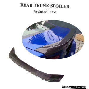 GAp[c J[{t@Co[AgNX|C[e[ӂECObvtBbĝ߂̃XoBRZ 2013N2018N Carbon Fiber Rear Trunk Spoiler Tail Lid Wing Lip Fit For Subaru BRZ 2013-2018