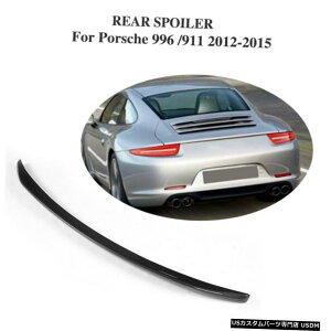 GAp[c J[{t@Co[AgNX|C[ECOHtBbĝ߂̃|VF991 2012-2015 Carbon Fiber Rear Trunk Wing Spoiler Factory Fit For Porsche 991 2012-2015