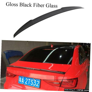 GAp[c ̂鍕AgNX|C[bvu[gECOFRP̂߂ɃAEfBA3 S3 RS3Z_14-19 Glossy Black Rear Trunk Boot Spoiler Lip Wing FRP For Audi A3 S3 RS3 Sedan 14-19