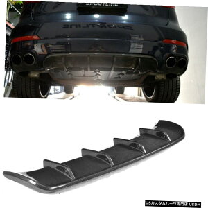 GAp[c J[{t@Co[Aop[fBt[U[bvBodykittBbĝ߂̃}ZeBoe2016-2017 Carbon Fiber Rear Bumper Lip Diffuser Bodykit Fit For Maserati Levante 2016-2017