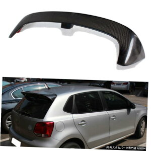 GAp[c J[{t@Co[AgNX|C[J[ӂEBOtBbĝ߂̃tHNX[Q10-18 VW|6R Carbon Fiber Rear Trunk Spoiler Car Lid Wing Fit For Volkswagen 10-18 VW Polo 6R