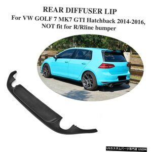 GAp[c tHNX[QVW GOLF 7 VII MK7 GTIpPUubNAop[fBt[U[Bodykit 14-16 PU Black Rear Bumper Diffuser Bodykit for Volkswagen VW GOLF 7 VII MK7 GTI 14-16