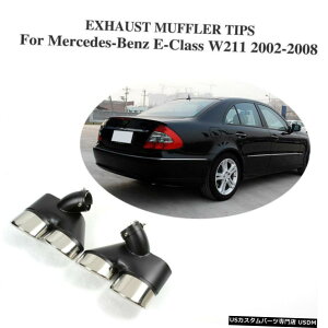GAp[c ZfXxcW211pAGL][Xg}t[e[pCvtBbg0208XeX| Rear Exhaust Muffler Tail Pipe Fit for Mercedes Benz W211 02-08 Stainless Steel