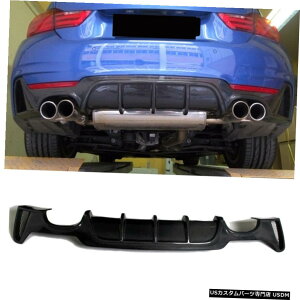 GAp[c BMW F32 F33 435i 440i MebN14-18AfBt[U[op[`J[{t@Co[tBbg Fits BMW F32 F33 435i 440i M Tech 14-18 Rear Diffuser Bumper Chin Carbon Fiber
