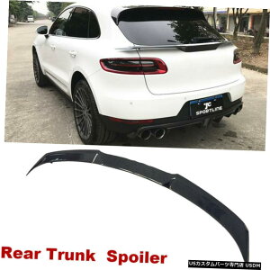GAp[c tBbĝ߂̃|VFE}J14-20AX|C[e[gNbvEBOJ[{t@Co[ Fit For Porsche Macan 14-20 Rear Middle Spoiler Tail Trunk Lip Wing Carbon Fiber
