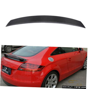 GAp[c AEfBTT MK2 8J TTŜ߂2008N2014NAgNX|C[e[ӂEBOJ[{t@Co[ For Audi Mk2 TT 8J TTS 2008-2014 Rear Trunk Spoiler Tail Lid Wing Carbon Fiber