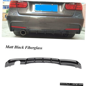 GAp[c BMW F30 320i325IZ_MebNop[12-17pFRPAfBt[U[VOrC FRP Rear Diffuser Single exhaust for BMW F30 320i 325i Sedan M Tech Bumper 12-17