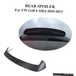 GAp[c tHNX[QVI MK6St6 2010-13̂߂̃J[{t@Co[A[tX|C[bvEBOtBbg Carbon Fiber Rear Roof Spoiler Lip Wing Fit for Volkswagen VI MK6 Golf 6 2010-13