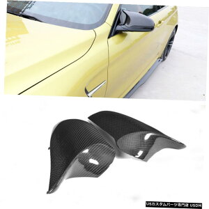 GAp[c ͂߂BMW F80 M3 F82 M4J[{t@Co[TCh~[Jo[Lbv̌14-18 LHD Fits BMW F80 M3 F82 M4 Carbon Fiber Side Mirror Cover Cap Replacement 14-18 LHD