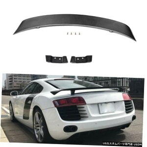 GAp[c AEfBR8 V8 V10 2008N2015NAgNX|C[e[u[gECObvJ[{t@Co[tBbg Fits Audi R8 V8 V10 2008-2015 Rear Trunk Spoiler Tail Boot Wing Lip Carbon Fiber