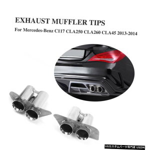 GAp[c ZfXxcC117 CLA250 CLA45 13-14pAGL][Xg}t[e[pCvqgtBbg Rear Exhaust Muffler Tail Pipe Tip Fit for Mercedes Benz C117 CLA250 CLA45 13-14