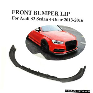 GAp[c AEfBA3 SLINE S3Z_13-16p}bgubNtgop[bvX|C[BodykittBbg Matt Black Front Bumper Lip Spoiler Bodykit Fit for Audi A3 Sline S3 sedan 13-16