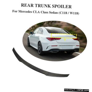 GAp[c tBbĝ߂̃ZfXxcCLA200 CLA250 19-20AgNX|C[ECOJ[{t@Co[ Fit For Mercedes Benz CLA200 CLA250 19-20 Rear Trunk Spoiler Wing Carbon Fiber
