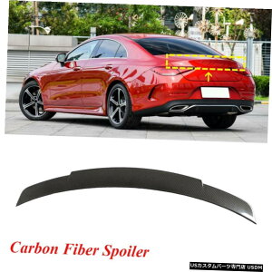 �G�A���p�[�c ���A�g�����N�X�|�C���[���b�v�̂��߂Ƀx���cCLS450 CLS550 CLS53 CLS63�J�[�{���t�@�C�o�[2018����2019 Rear Trunk Spoiler Lip For Benz CLS450 CLS550 CLS53 CLS63 Carbon Fiber 2018-2019 �y���s�A���i�z