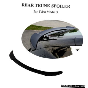 GAp[c ̂鍕AgNX|C[BodykitEBÔ߂ɃeXf3 2017-2019 ABS Glossy Black Rear Trunk Spoiler Bodykit Wing For Telsa Model 3 2017-2019 ABS