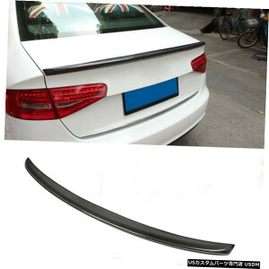 GAp[c AEfBA4 B8.5[VOAX|C[u[ggNbvEBOJ[{t@Co[20132016̏ꍇ For Audi A4 B8.5 Racing Rear Spoiler Boot Trunk Lip Wing Carbon Fiber 2013-2016