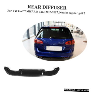 GAp[c tHNX[QVWSt7 MK7 R R-C15-17̂߂PPAop[fBt[U[bvtBbg PP Rear Bumper Diffuser Lip Fit for Volkswagen VW Golf 7 MK7 R R-Line 15-17