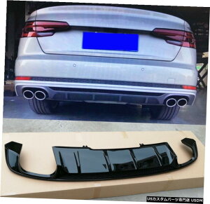 GAp[c ubNPPNbhqgAop[fBt[U[bvBodykit̂߂ɃAEfBA4Z_SLINE Black PP Quad Tips Rear Bumper Lip Diffuser Bodykit For Audi A4 Sline Sedan